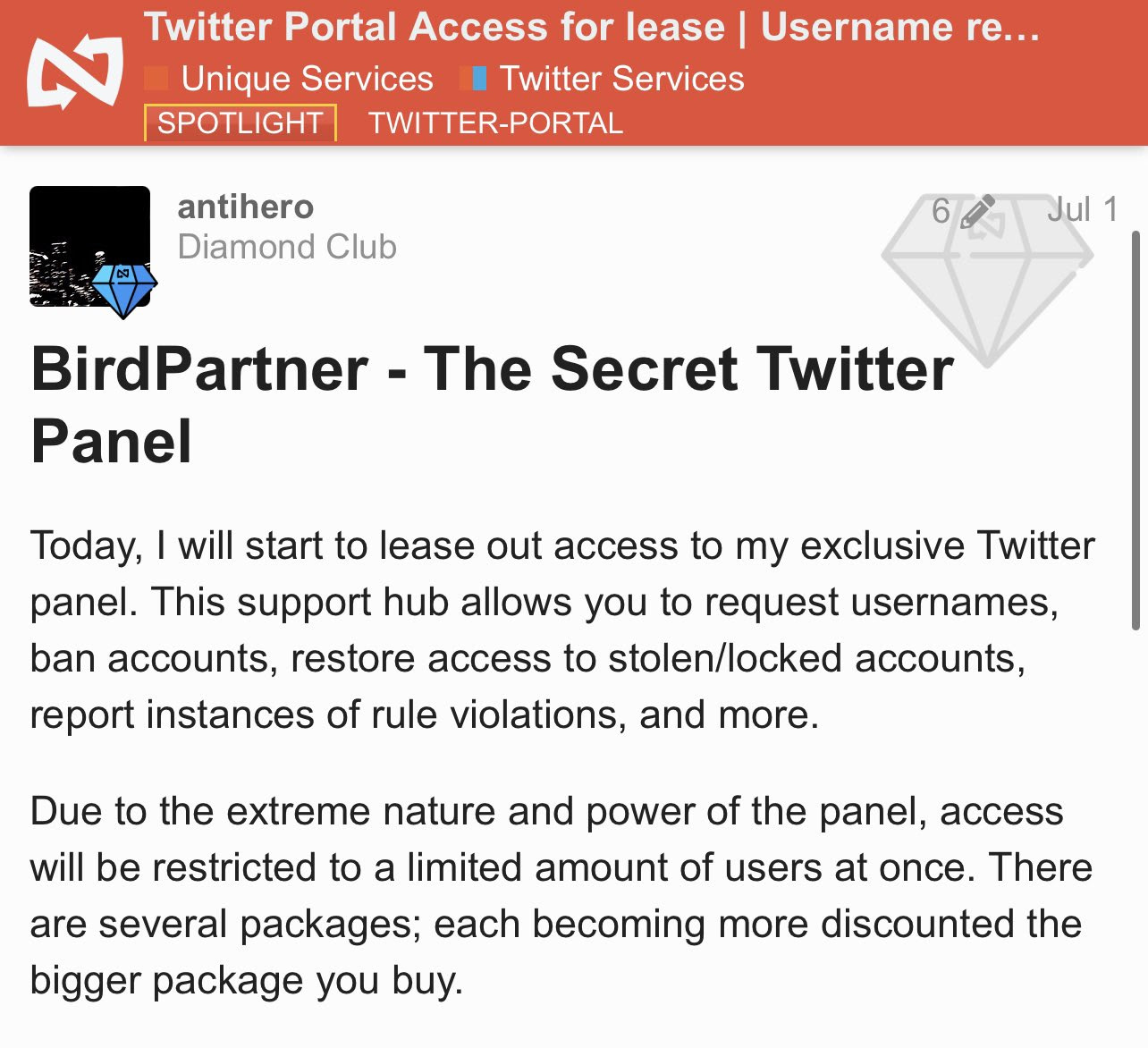 The Twitter Panel from hell, a platform to invest with friends and more!