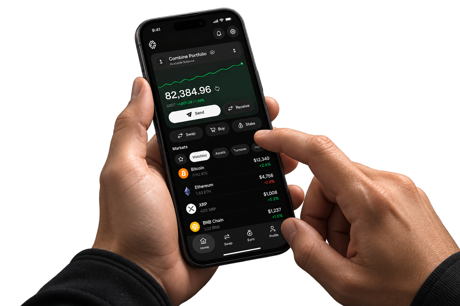 Cypherock X0 Wallet App screens