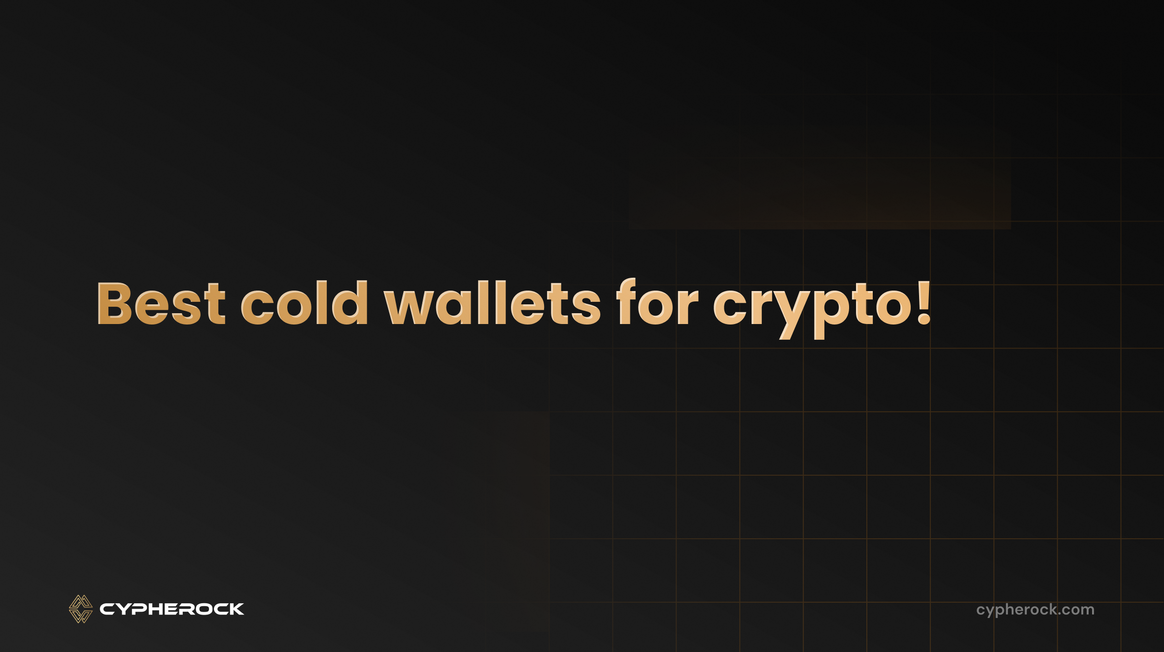 Best cold wallets for crypto