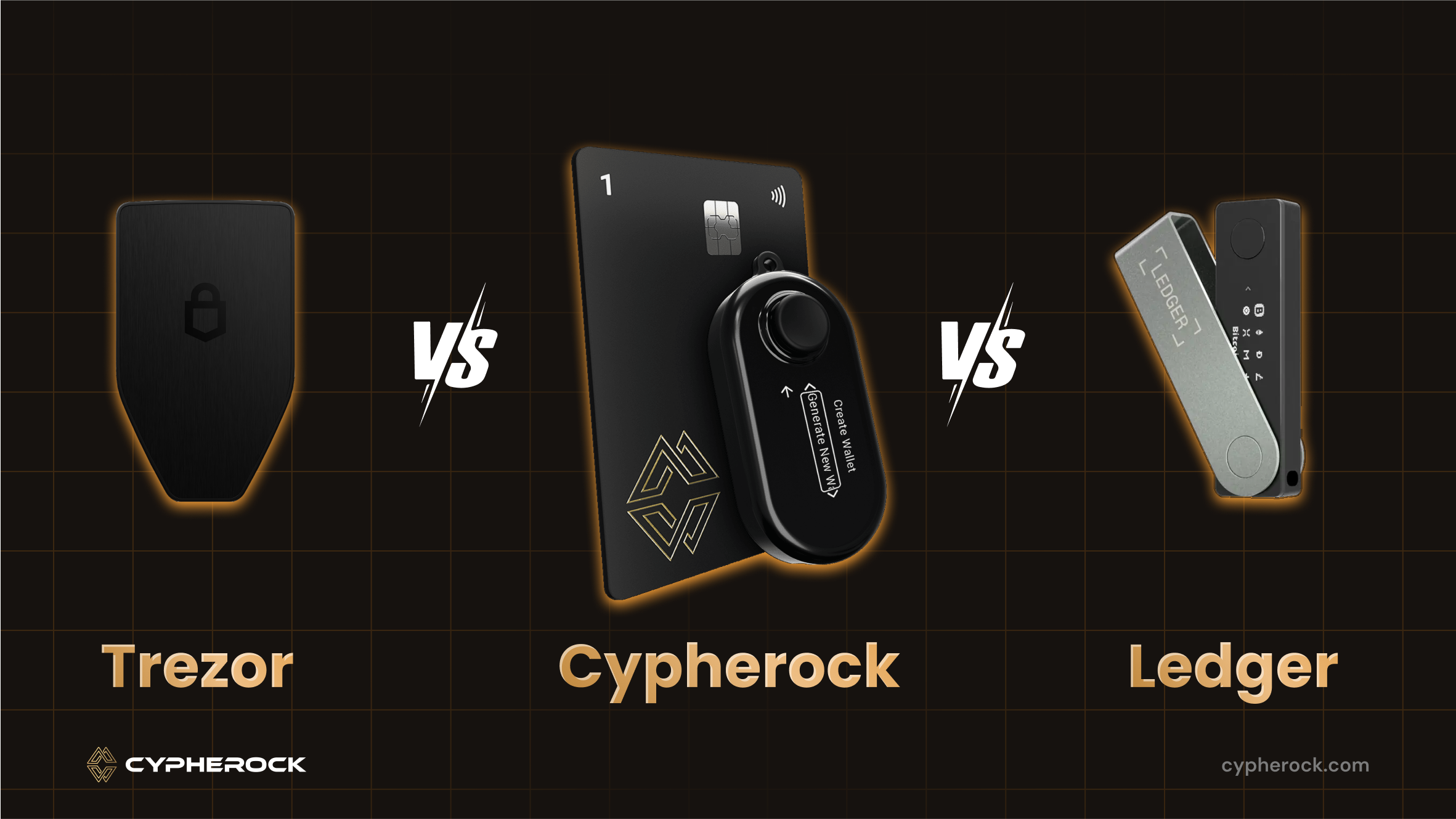 trezor vs ledger vs cypherock