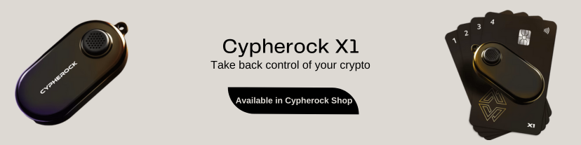 Cypherock X1 hardware wallet Canton Network cold storage