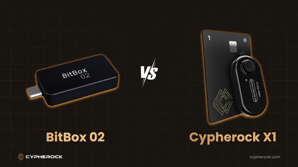 BitBox02 vs Cypherock X1 hardware wallet comparison 2026