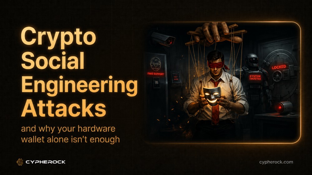 Crypto social engineering attacks and why your hardware wallet alone isn't enough