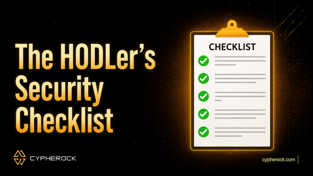 Diagram illustrating checklist with portfolio value for long-term crypto holders