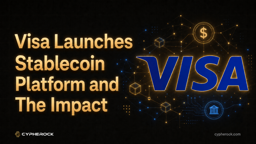 Visa Stablecoin Platform VSP announcement showing integration with 200 million merchant network